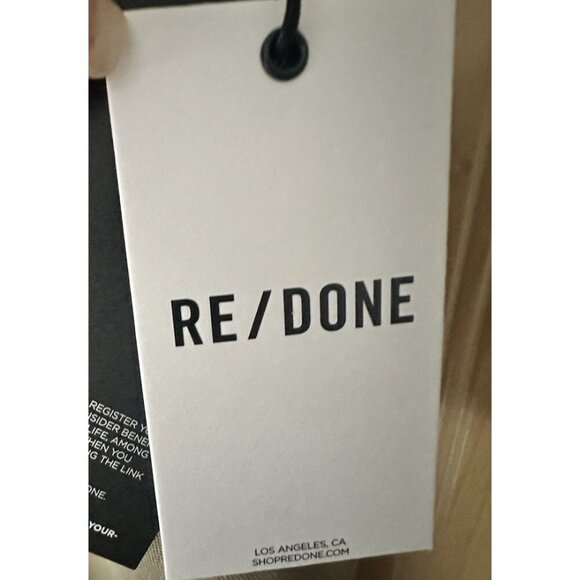 RE/DONE Super Wide Trouser Womens Size 26 Khaki New With Tag - Picture 3 of 6